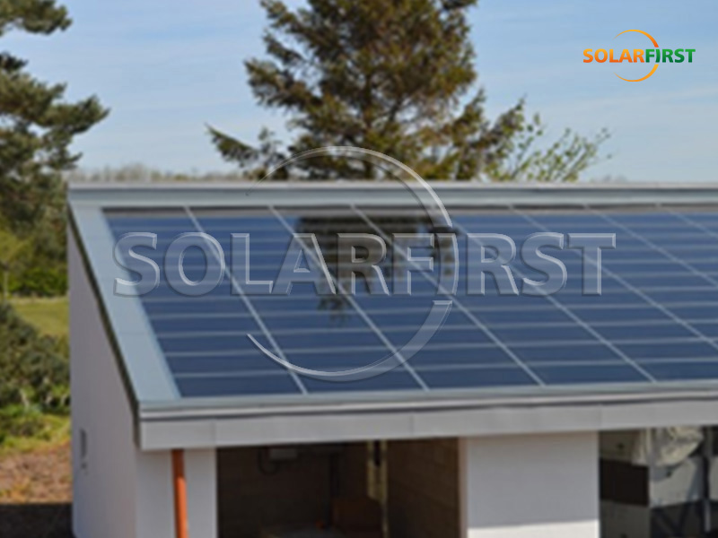 Прозрачная крыша BIPV площадью 100 м2 в Великобритании