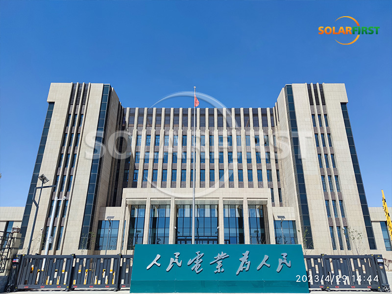 Навесная стена BIPV мощностью 20 кВт в Синьцзяне