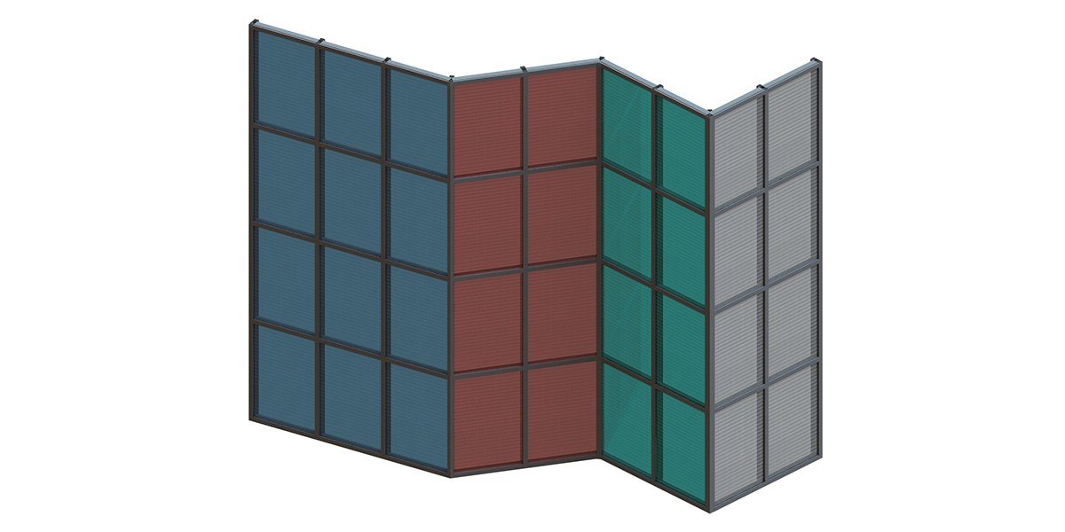 Стеклянная навесная стена BIPV