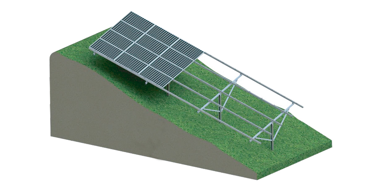 Набивная свая для крепления на земле