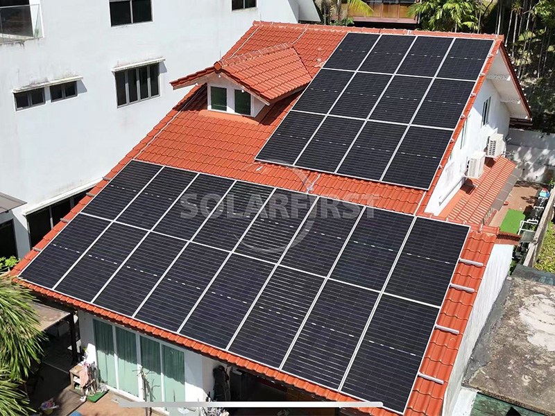 45KWp Solar Tile Roof Mount in Singapore