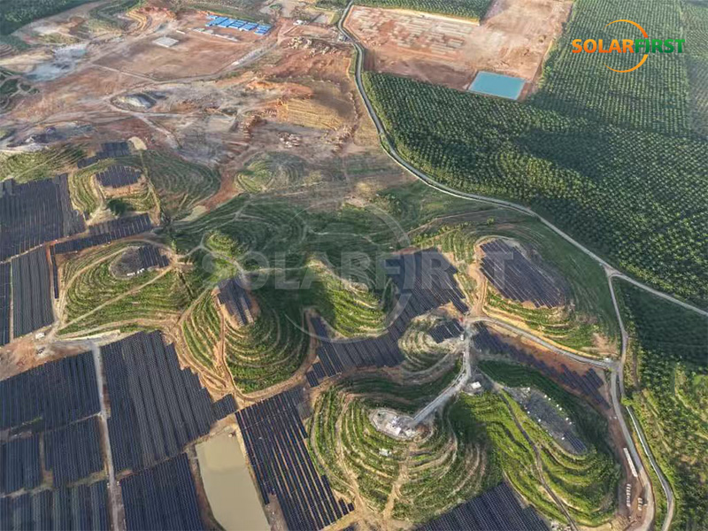 21.47 MWp Ground-Mounted Solar Module Mounting System Project for Mountainous Terrain in Malaysia